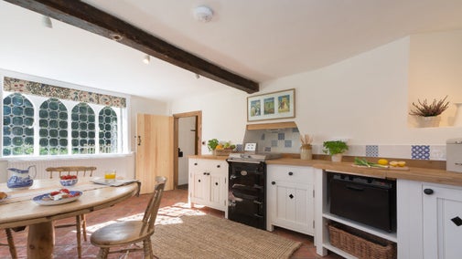 The kitchen dining room at Horringer Park Gates, Suffolk